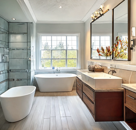 Beautiful bathroom renovation in Richmond hill