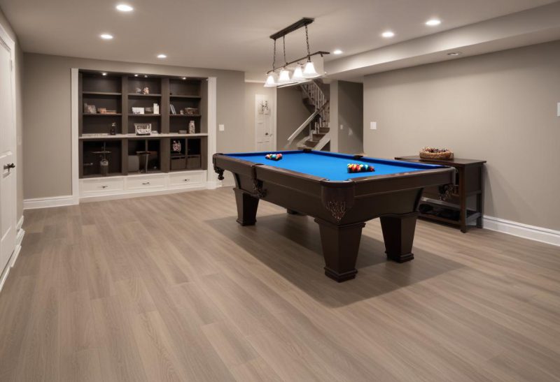 luxury basement flooring
