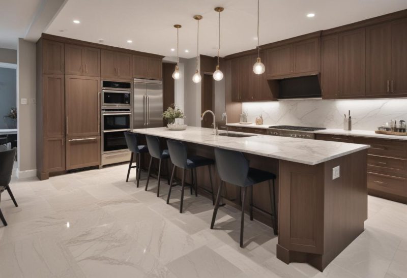 Tiling and Flooring in kitchen renovation