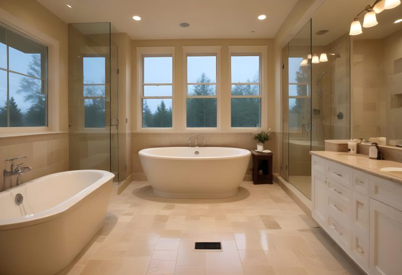 luxury bathroom floor renovations